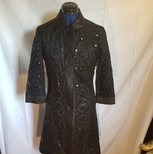 Black Elegant Tori Burch Dinner Jacket